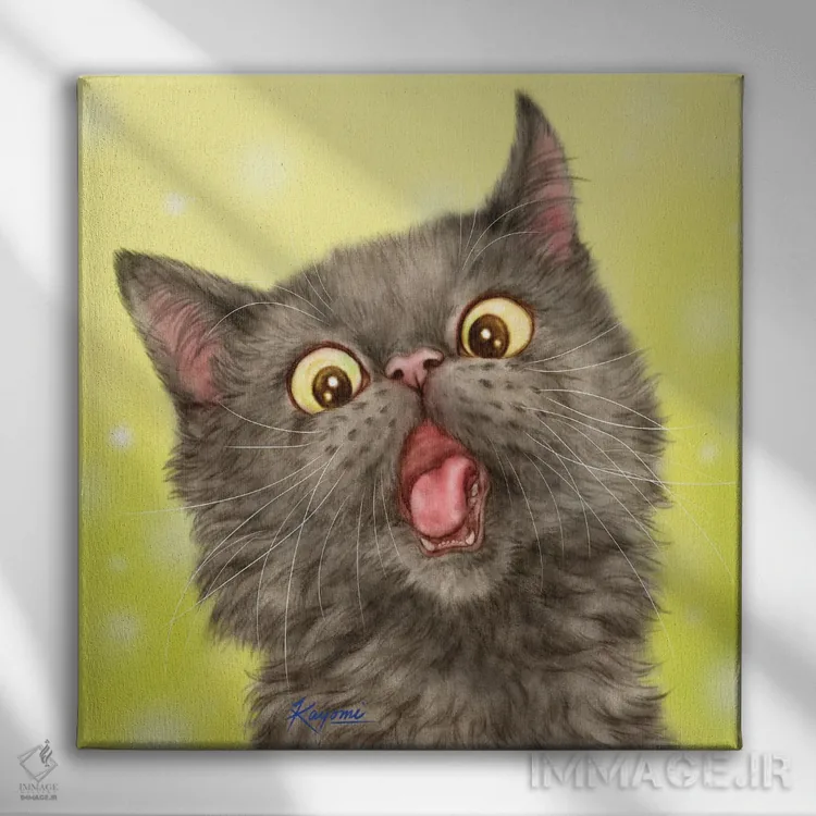 تابلو دکوراتیو ۳۶۵ روز با گربه ها: ۲۰۱ اثر کایومی هارای - نمای روبهرو روی دیوار