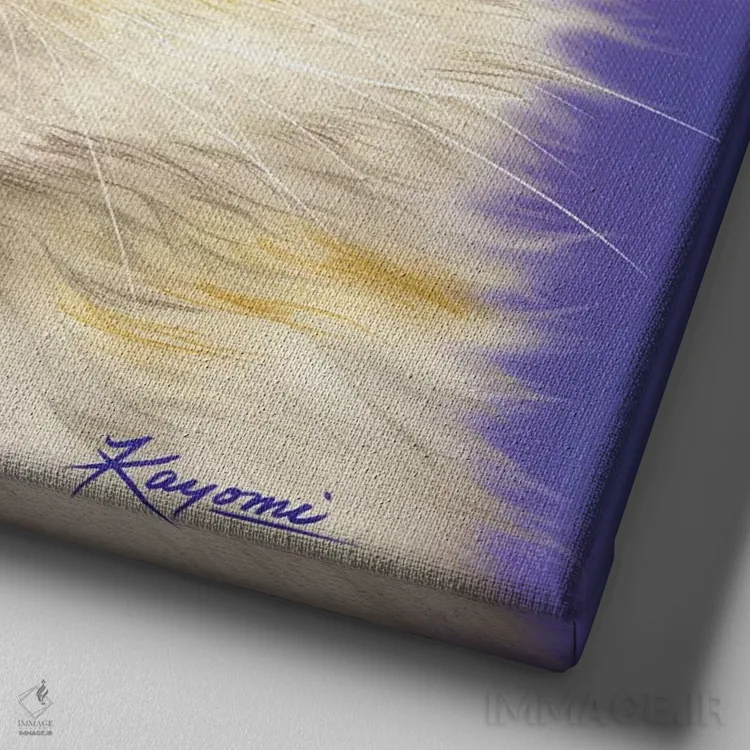 تابلو دکوراتیو ۳۶۵ روز با گربه ها: ۸ اثر کایومی هارای - نمای نزدیک بافت بوم