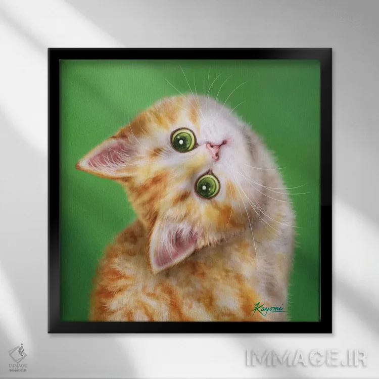 تابلو دکوراتیو ۳۶۵ روز با گربه ها: ۲۱۷ اثر کایومی هارای - نمای قابدار مشکی