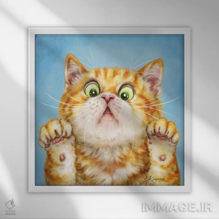 تابلو دکوراتیو ۳۶۵ روز با گربه ها: ۲۰۶ اثر کایومی هارای - نمای قابدار سفید