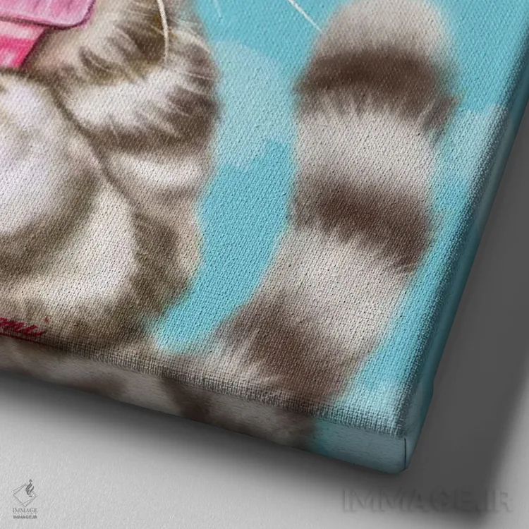 تابلو دکوراتیو ۳۶۵ روز با گربه ها: ۲۲۲ اثر کایومی هارای - نمای نزدیک بافت بوم