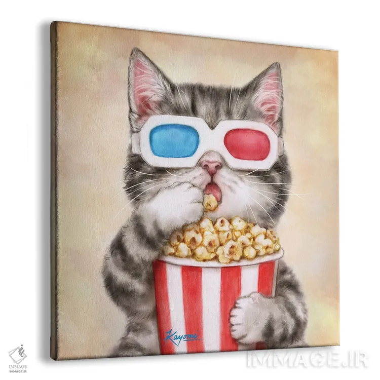 تابلو دکوراتیو ۳۶۵ روز با گربه ها: ۲۳۸ اثر کایومی هارای - نمای پرسپکتیو محصول