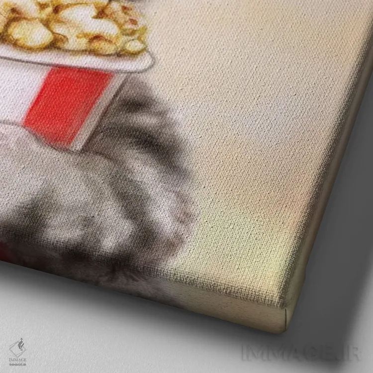 تابلو دکوراتیو ۳۶۵ روز با گربه ها: ۲۳۸ اثر کایومی هارای - نمای نزدیک بافت بوم