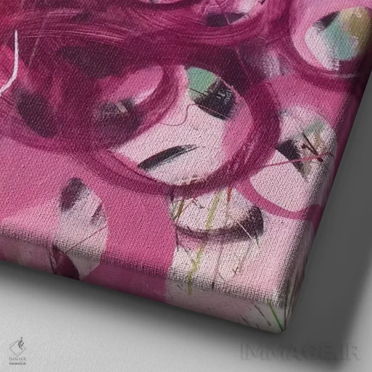 تابلو انتزاعی انتخاب ها اثر کنت یانگستروم - نمای نزدیک بافت بوم