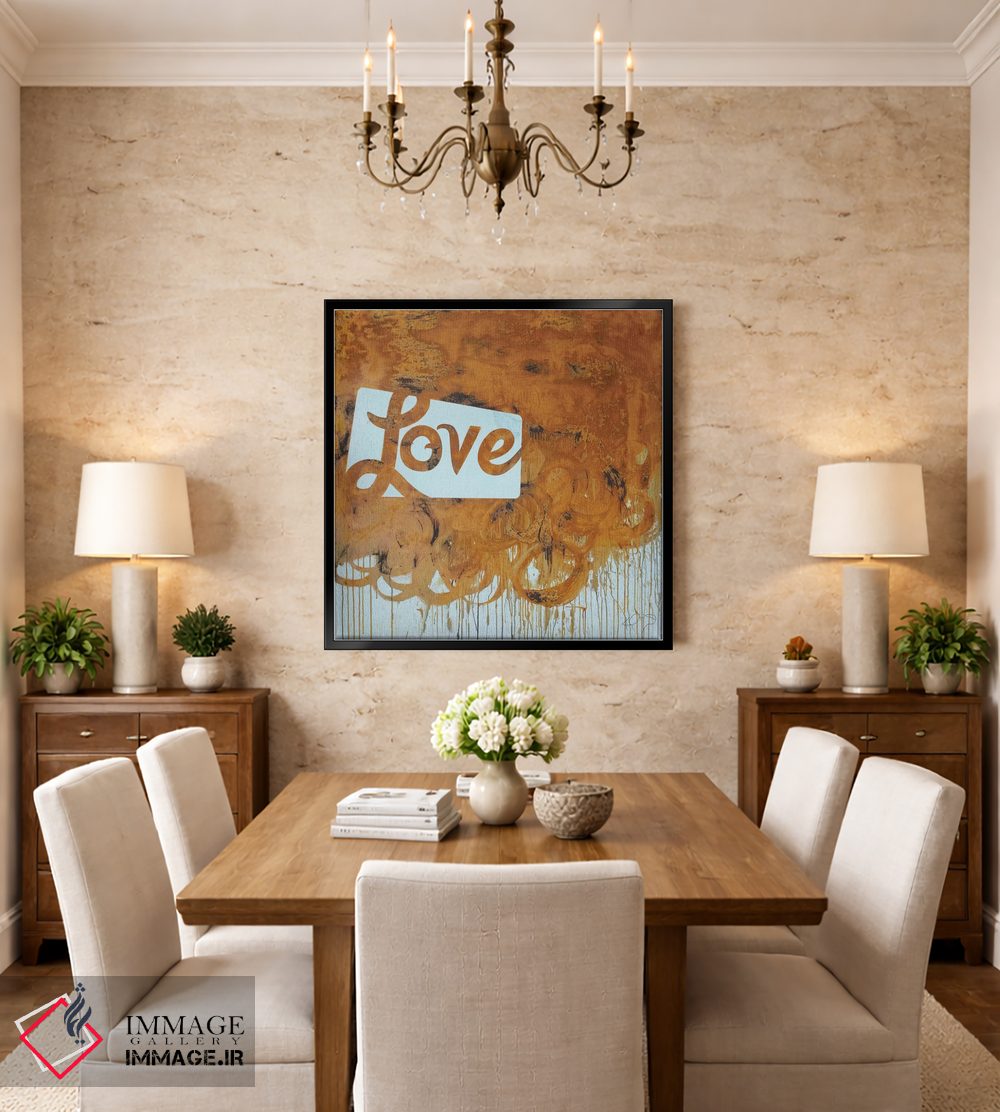 تابلو مدرن عشق زنگ زده اثر کنت یانگستروم - D4B