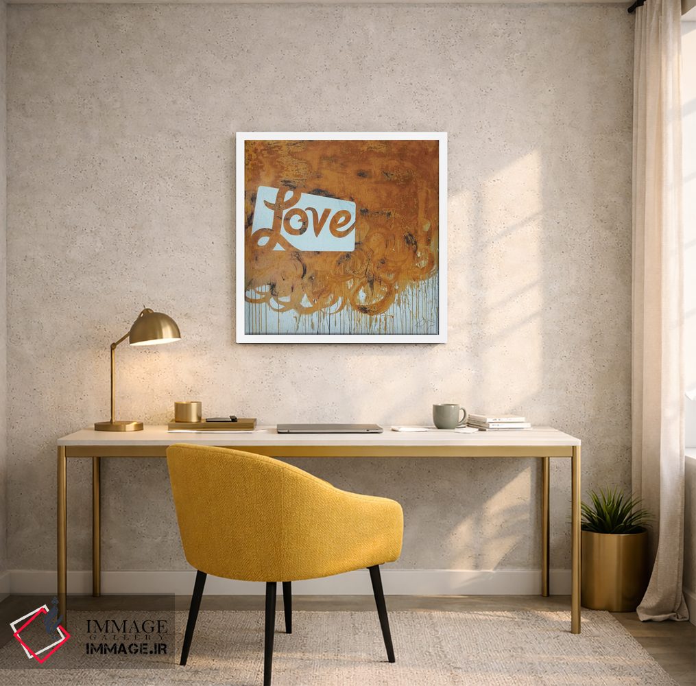 تابلو مدرن عشق زنگ زده اثر کنت یانگستروم - D5W