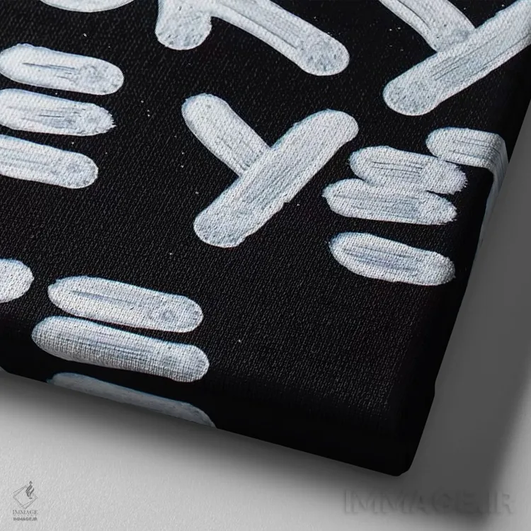 تابلو مدرن خودم را گرفتم ۲ اثر کنت یانگستروم - نمای نزدیک بافت بوم