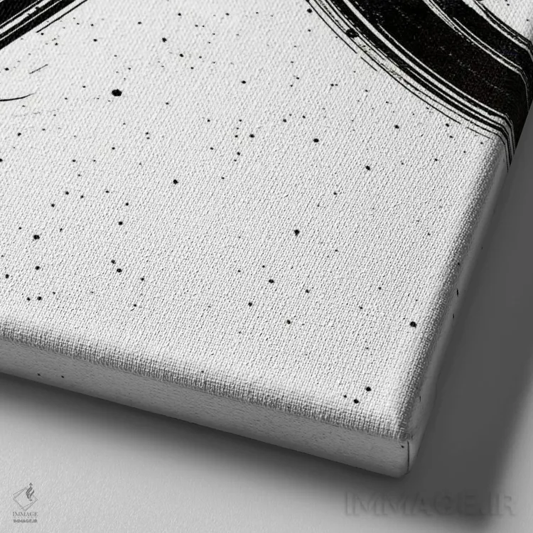 تابلو مدرن تی عشق اثر کنت یانگستروم - نمای نزدیک بافت بوم