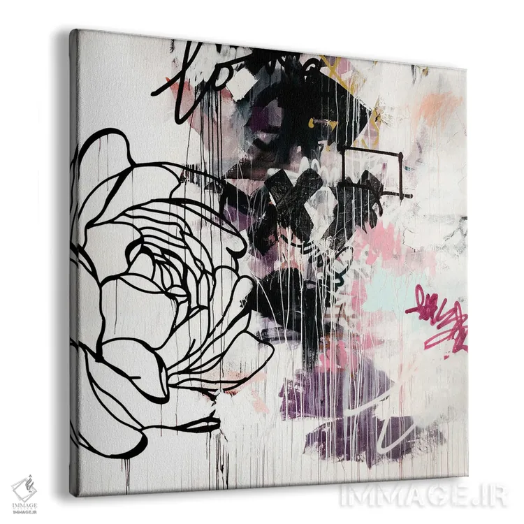 تابلو مدرن گل ها اثر کنت یانگستروم - نمای پرسپکتیو محصول