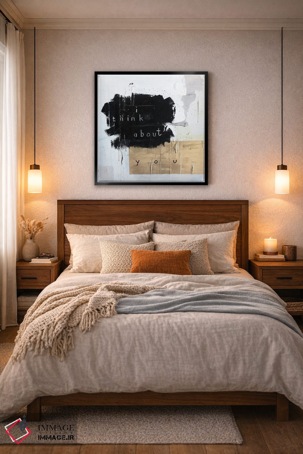 تابلو مدرن به تو فکر می کنم اثر کنت یانگستروم - D6B