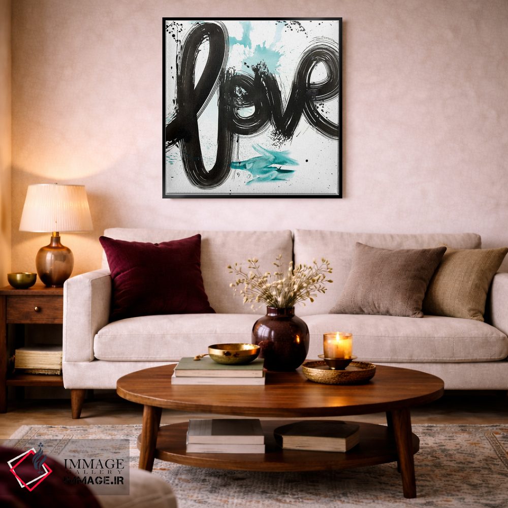 تابلو مدرن عشق آبی اثر کنت یانگستروم - D4B