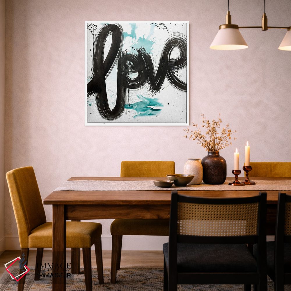 تابلو مدرن عشق آبی اثر کنت یانگستروم - D5W