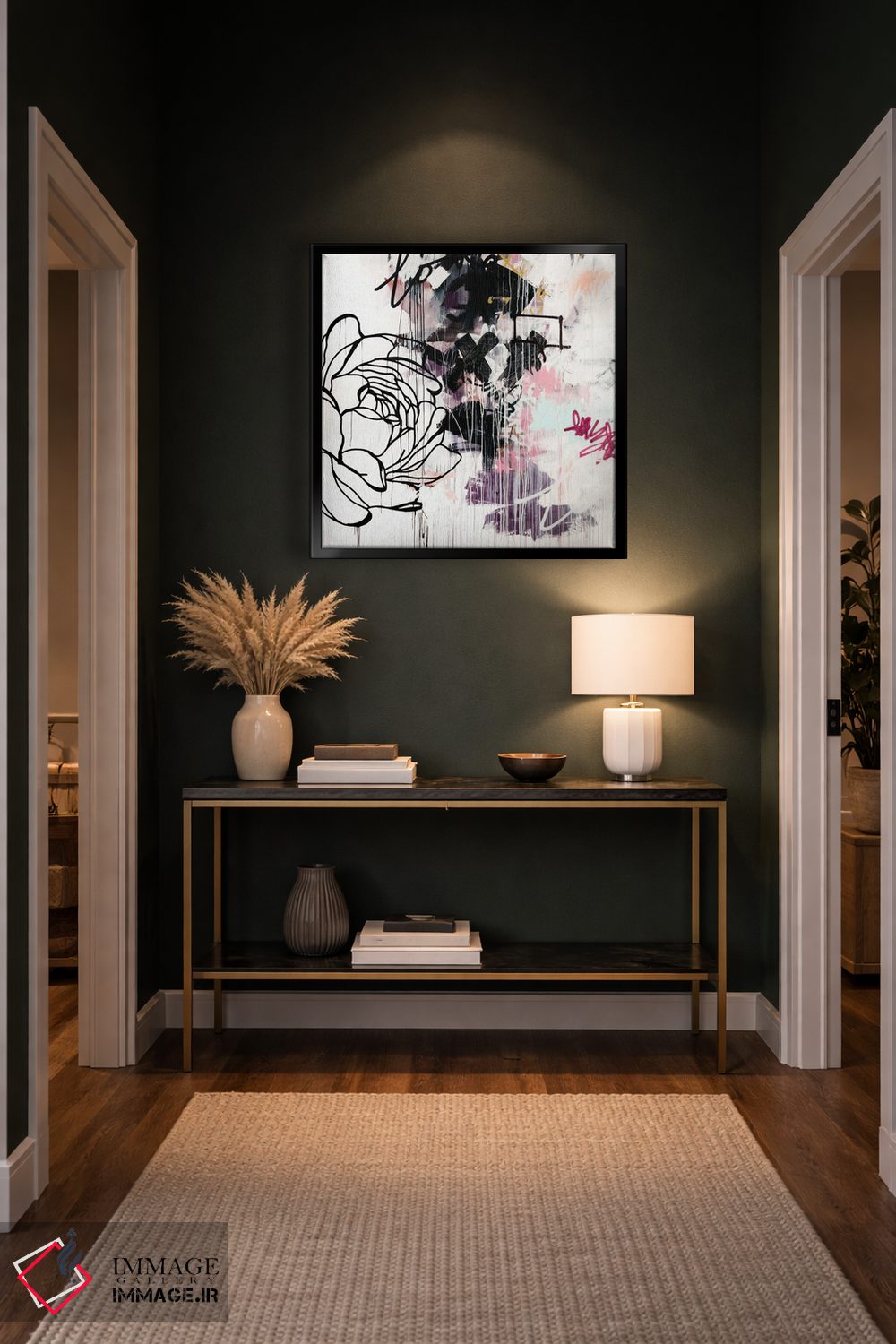 تابلو مدرن گل ها اثر کنت یانگستروم - D5B