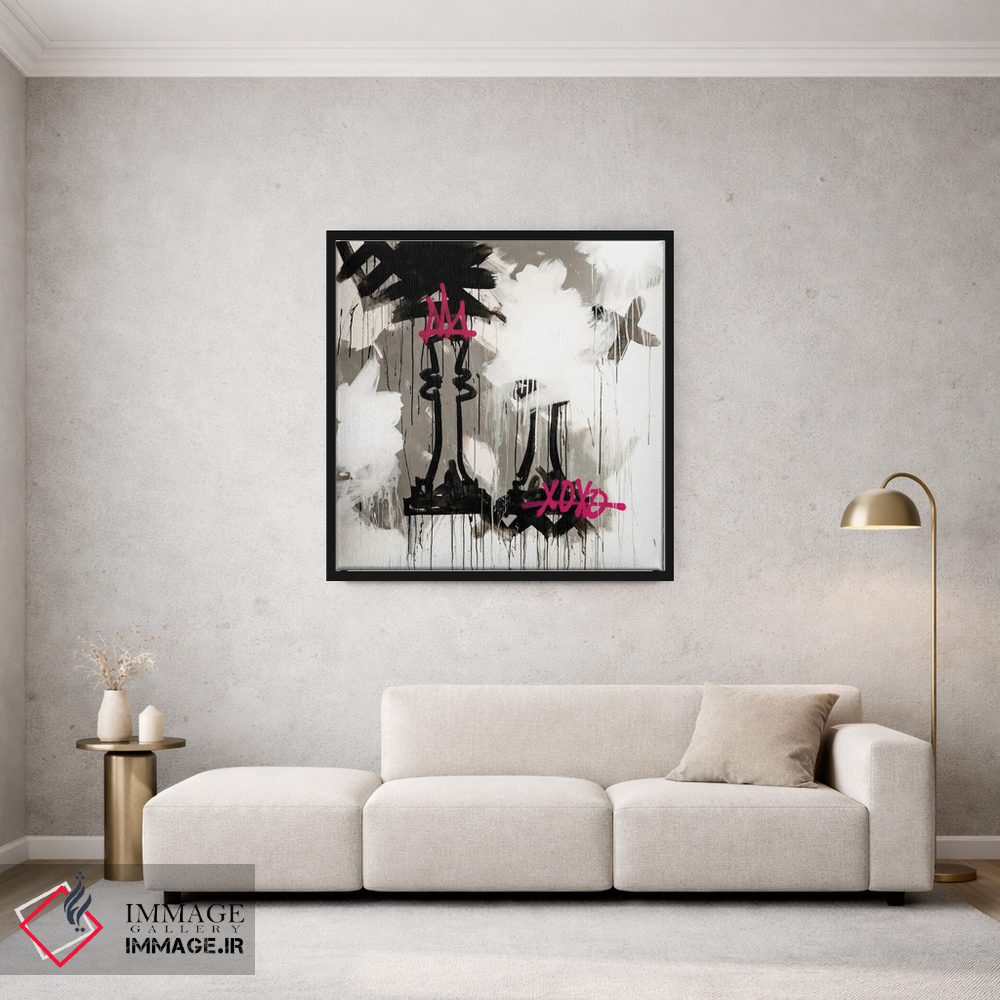 تابلو مدرن ملکه XOXO اثر کنت یانگستروم - D2B