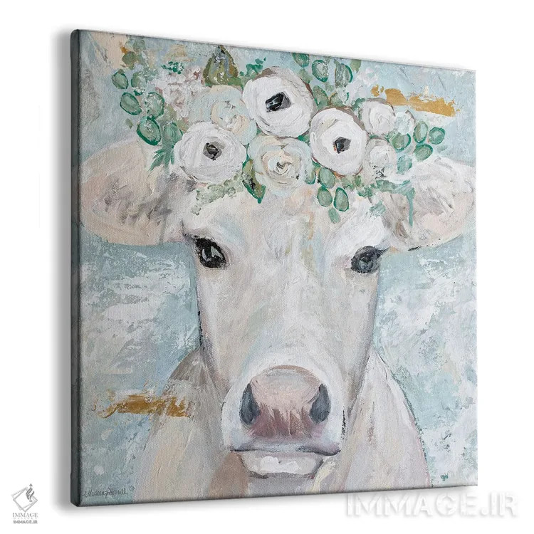 تابلو مدرن آنا بل، گاو اثر مکنزی کیسل - نمای پرسپکتیو محصول