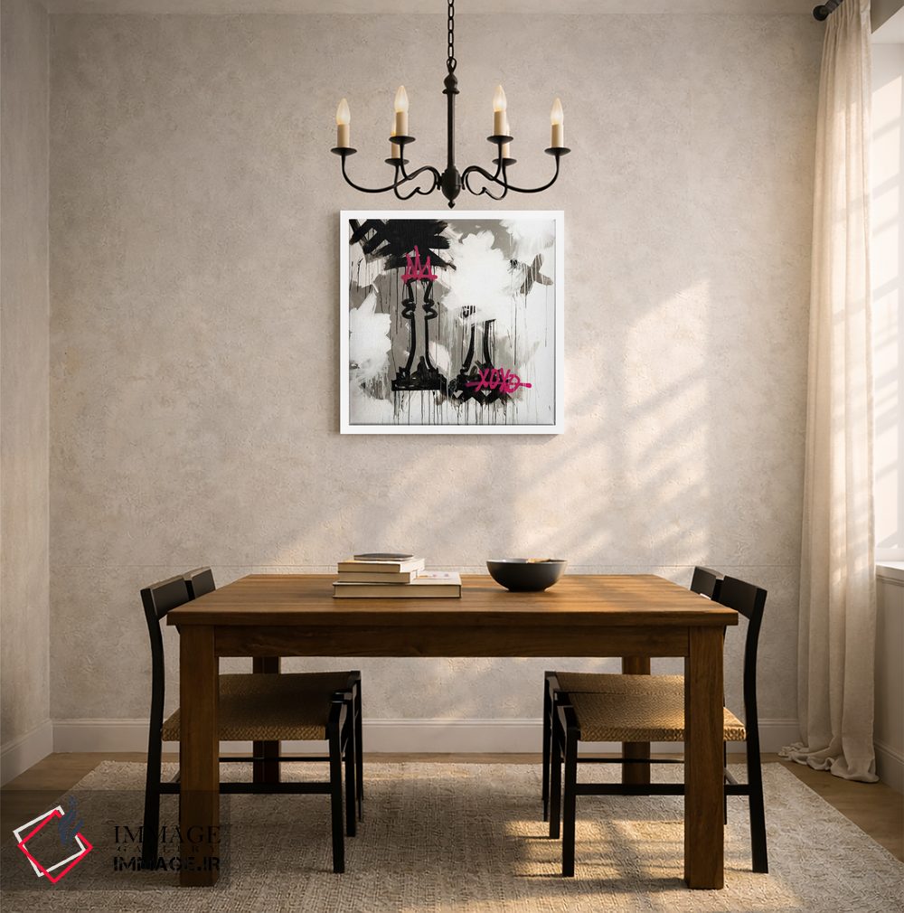 تابلو مدرن ملکه XOXO اثر کنت یانگستروم - D5W