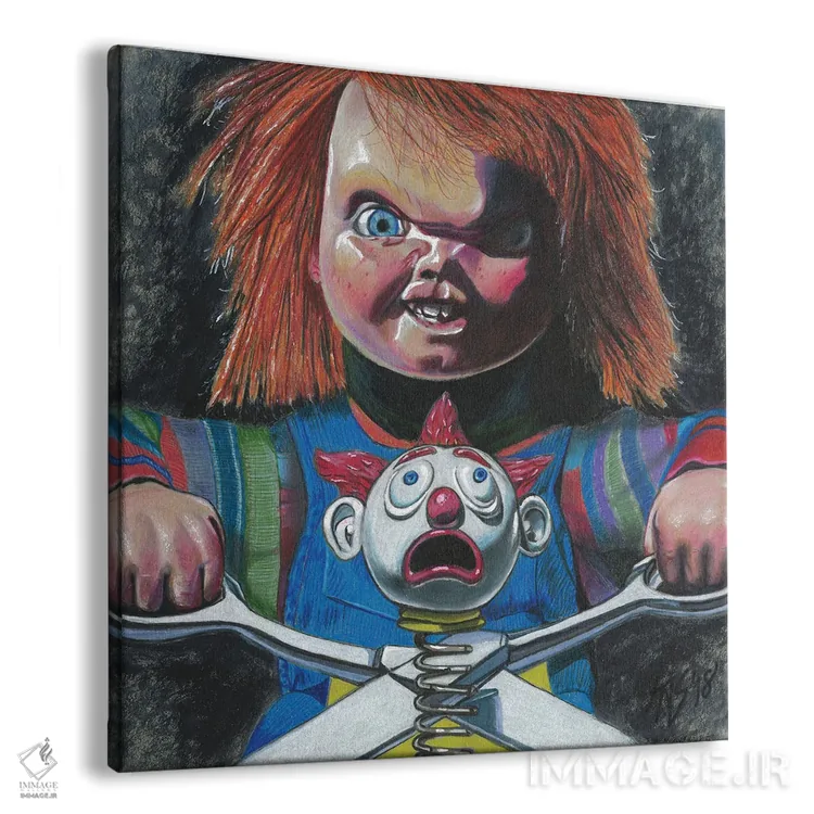 تابلو دکوراتیو چاکی اثر کتی سالیوان - نمای پرسپکتیو محصول