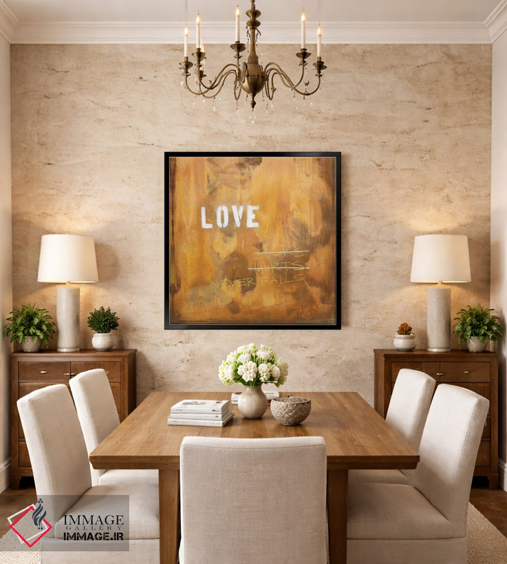 تابلو انتزاعی عشق بد است؟ درد دارد؟ هرگز شکست نمی خورد اثر کنت یانگستروم - D3B
