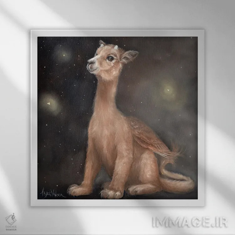 تابلو دکوراتیو ذره ای اثر کایرا ویلسون - نمای قابدار سفید