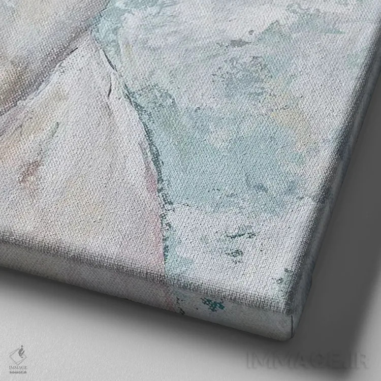 تابلو مدرن آنا بل، گاو اثر مکنزی کیسل - نمای نزدیک بافت بوم