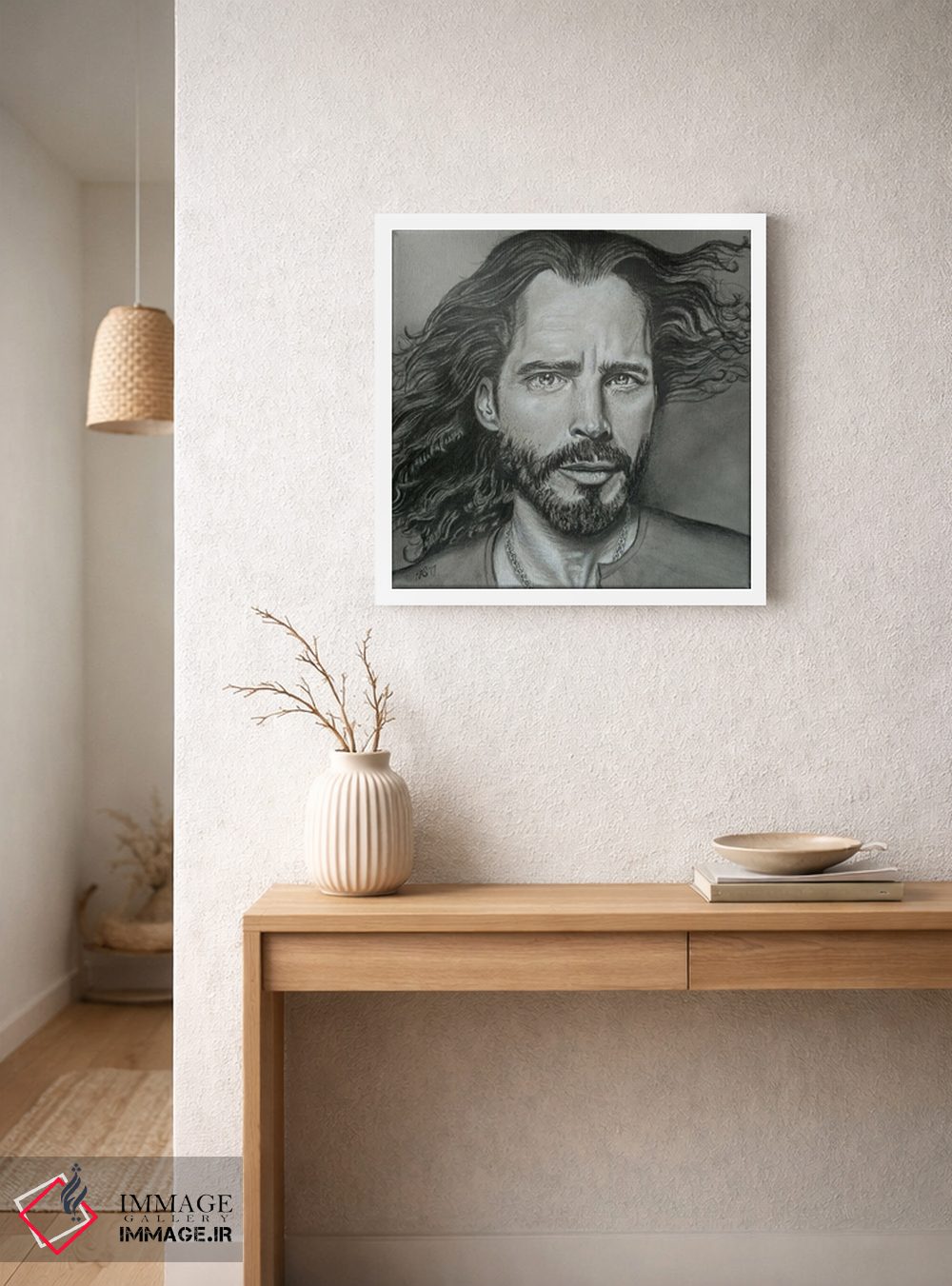 تابلو دکوراتیو طرح مدادی کریس کورنل اثر کتی سالیوان - D4W