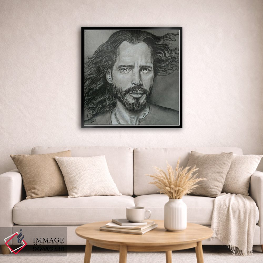 تابلو دکوراتیو طرح مدادی کریس کورنل اثر کتی سالیوان - D6B