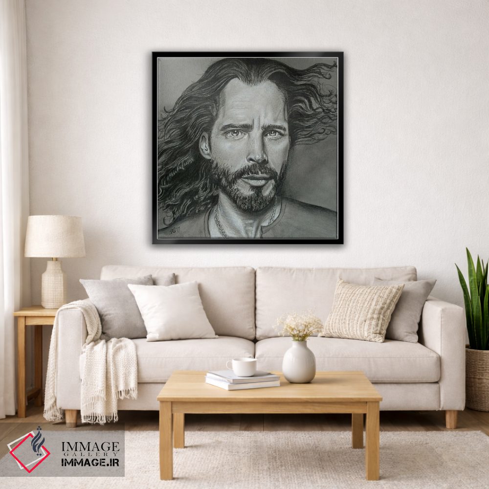 تابلو دکوراتیو طرح مدادی کریس کورنل اثر کتی سالیوان - D5B