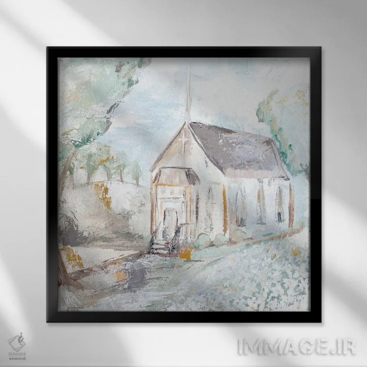 تابلو مدرن خانه مبارک اثر مکنزی کیسل - نمای قابدار مشکی