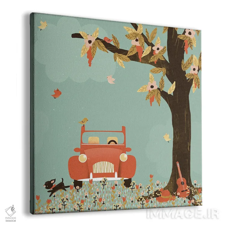 تابلو مینیمال زندگی زیباست اثر کانزیلو - نمای پرسپکتیو محصول