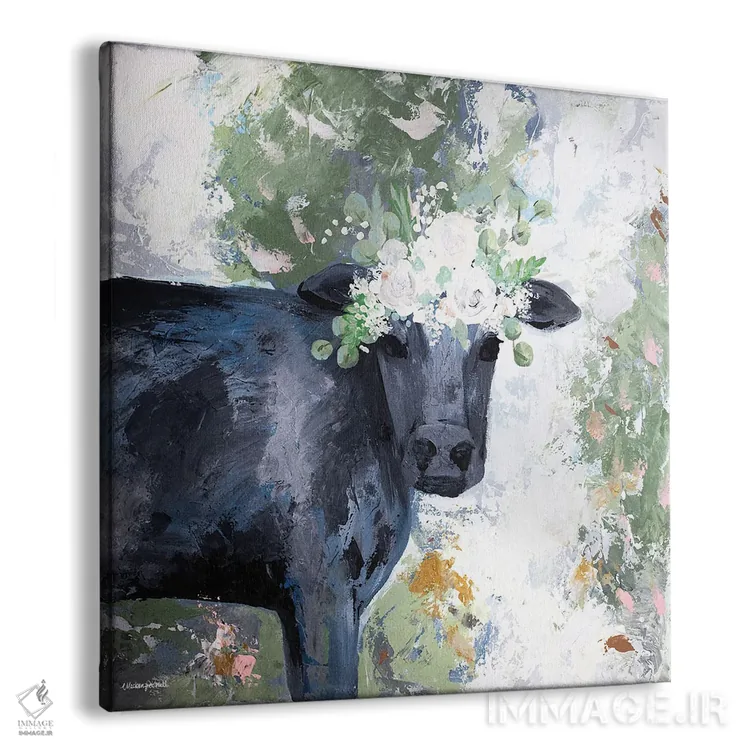 تابلو مدرن میبل، گاو اثر مکنزی کیسل - نمای پرسپکتیو محصول