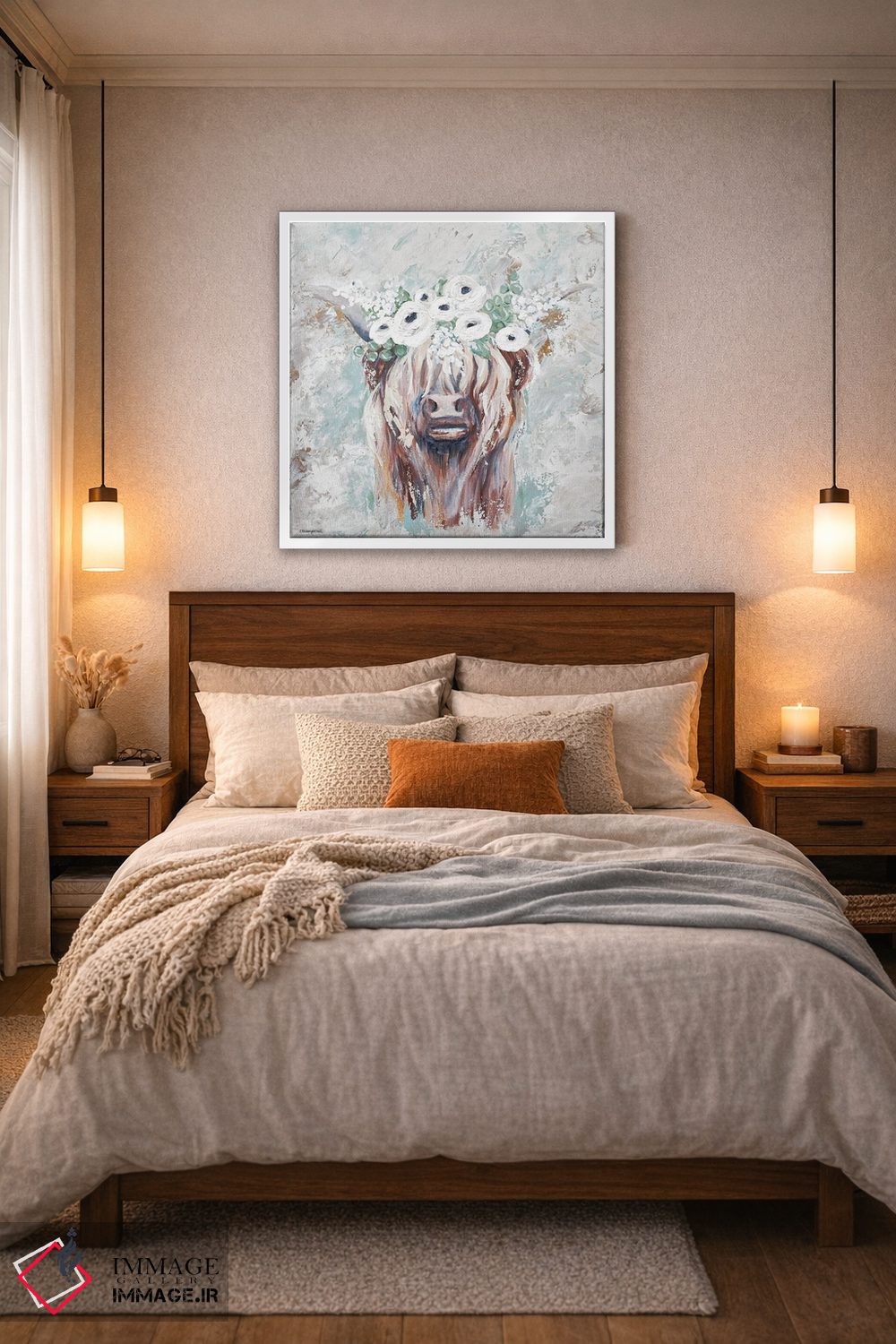 تابلو مدرن جولین، گاو اثر مکنزی کیسل - D6W