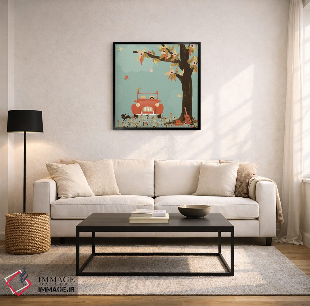 تابلو مینیمال زندگی زیباست اثر کانزیلو - D5B