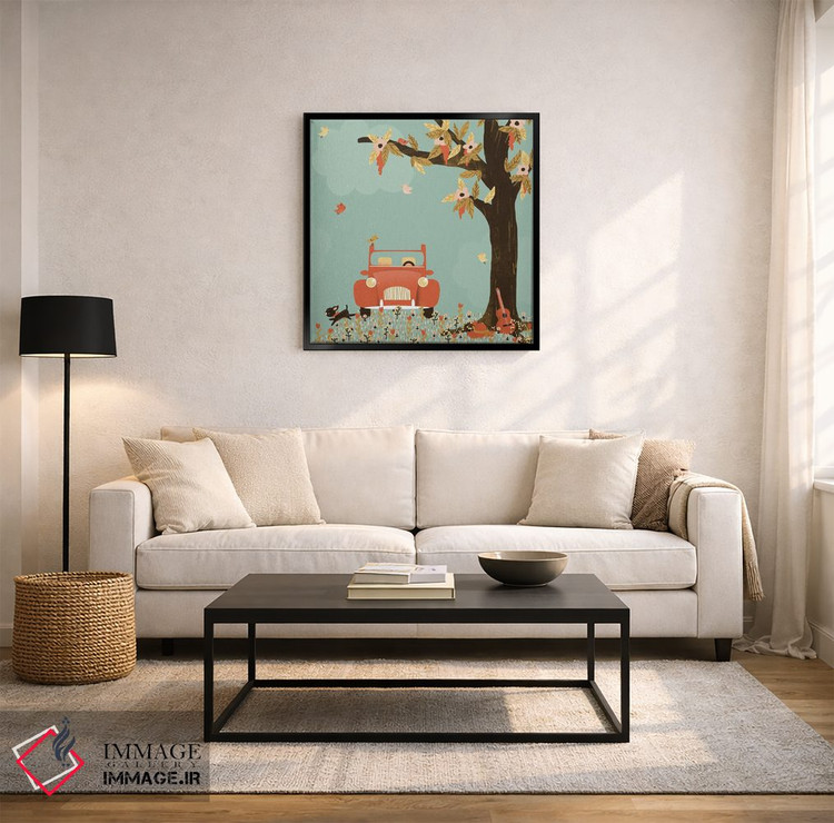 تابلو مینیمال زندگی زیباست اثر کانزیلو - D5B