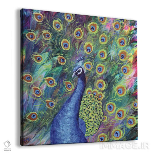 تابلو دکوراتیو طاووس اثر لورا ایورسن - نمای پرسپکتیو محصول