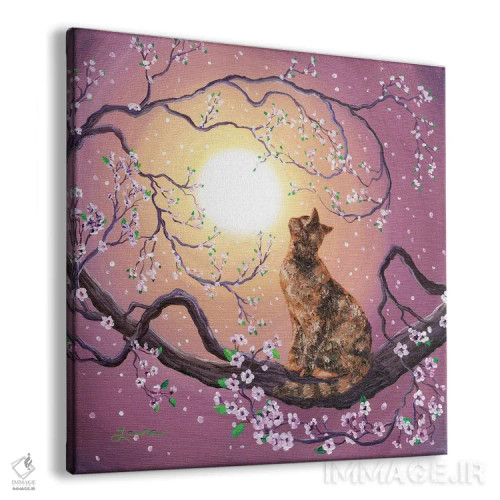 تابلو دکوراتیو والس شکوفه های گیلاس اثر لورا ایورسن - نمای پرسپکتیو محصول