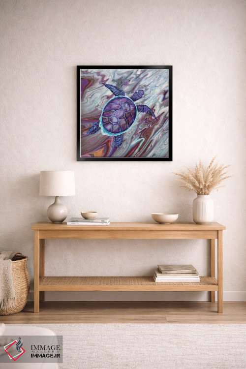 تابلو دکوراتیو شنا در غارهای عمیق اثر لورا ایورسن - D4B