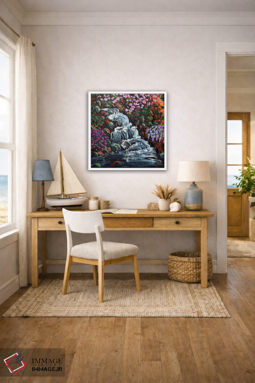 تابلو دکوراتیو آبشار پنهان اثر لورا ایورسن - D1W