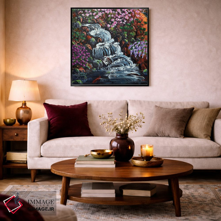 تابلو دکوراتیو آبشار پنهان اثر لورا ایورسن - D4B