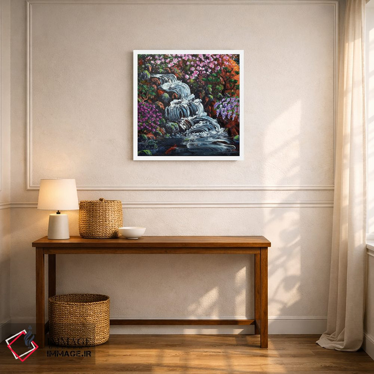 تابلو دکوراتیو آبشار پنهان اثر لورا ایورسن - D5W