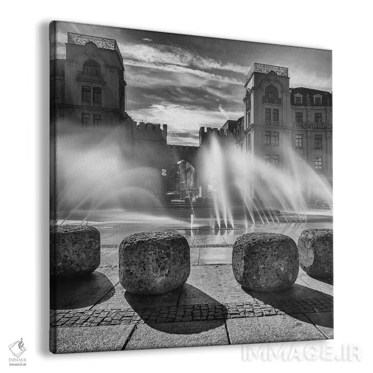 تابلو دکوراتیو آلمان، باواریا، مونیخ، کارلس پلاتز I اثر میکولاج گوسپودرک - نمای پرسپکتیو محصول