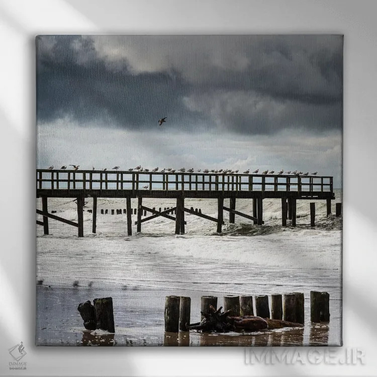 تابلو دکوراتیو لهستان، دریای بالتیک II اثر میکولاج گوسپودرک - نمای روبهرو روی دیوار