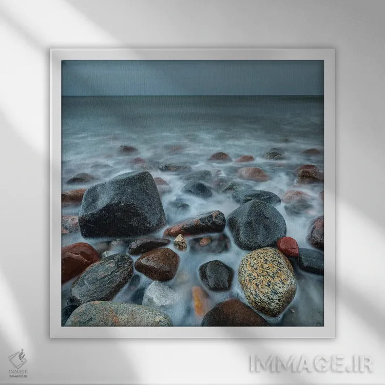 تابلو دکوراتیو Poland, Pomerania, Rozewie Cap XII,اروپا، لهستان، پومر… اثر میکولاج گوسپودرک - نمای قابدار سفید