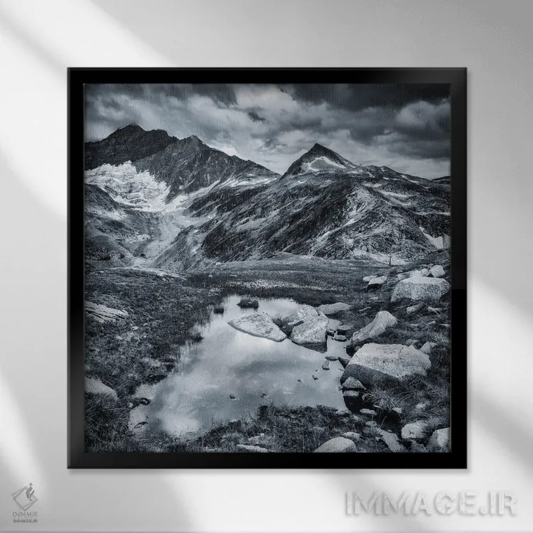 تابلو دکوراتیو High Tauern, Alps, Austria,ویسه گلتشرولت، های تاورن، آ… اثر میکولاج گوسپودرک - نمای قابدار مشکی
