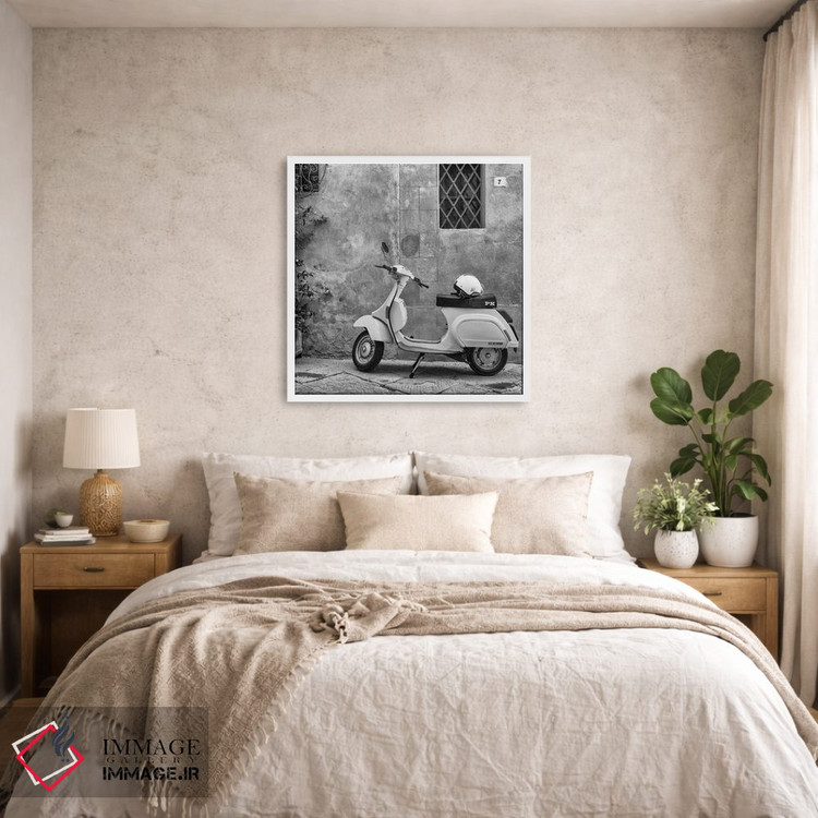 تابلو دکوراتیو ایتالیا، وسپا اثر میکولاج گوسپودرک - D5W