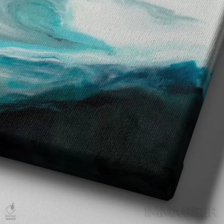 تابلو انتزاعی برخاسته اثر کوری لاول - نمای نزدیک بافت بوم