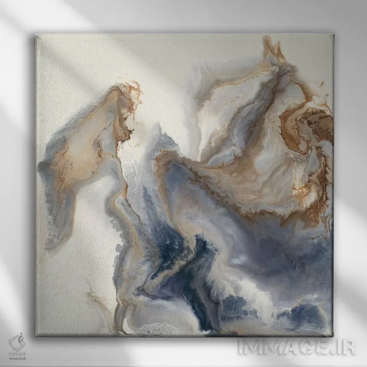 تابلو انتزاعی نزدیک شدن اثر کوری لاول - نمای روبهرو روی دیوار