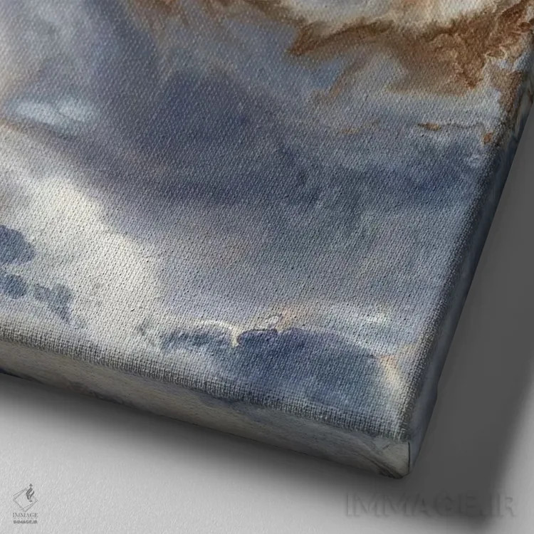 تابلو انتزاعی نزدیک شدن اثر کوری لاول - نمای نزدیک بافت بوم