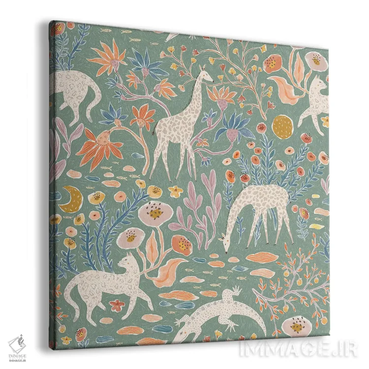 تابلو دکوراتیو خردمند جانوران اثر جیل لابینیک - نمای پرسپکتیو محصول