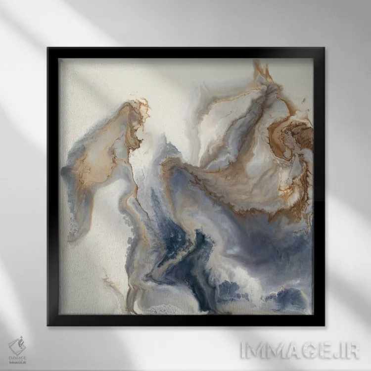 تابلو انتزاعی نزدیک شدن اثر کوری لاول - نمای قابدار مشکی