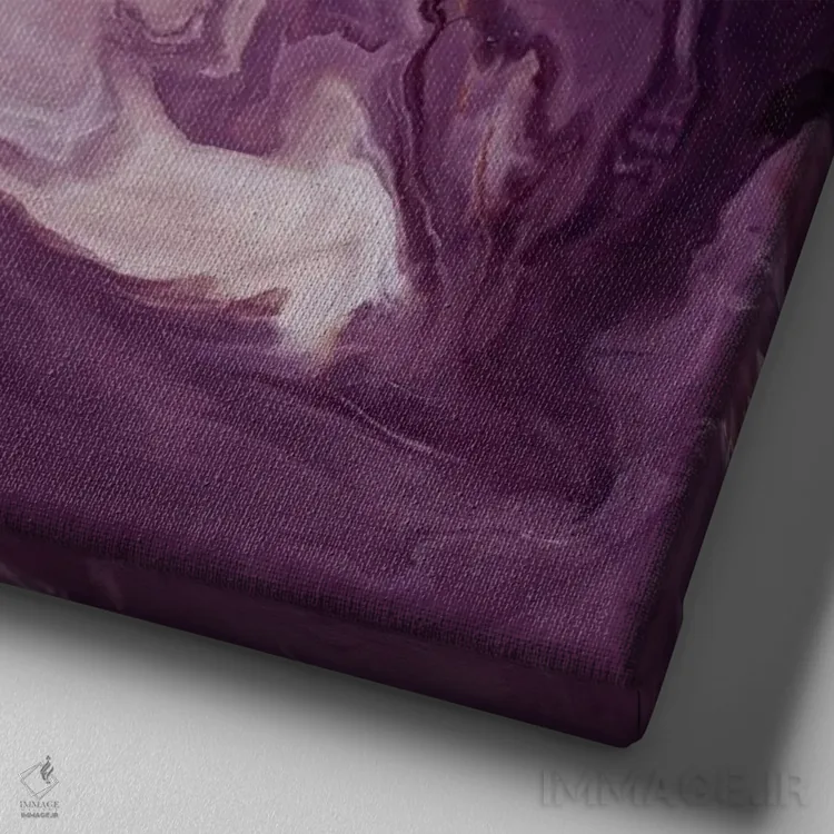 تابلو انتزاعی صداقت اثر کوری لاول - نمای نزدیک بافت بوم